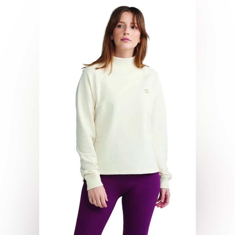 Champion Mock Neck Pullover Sweatshirt - size (M)